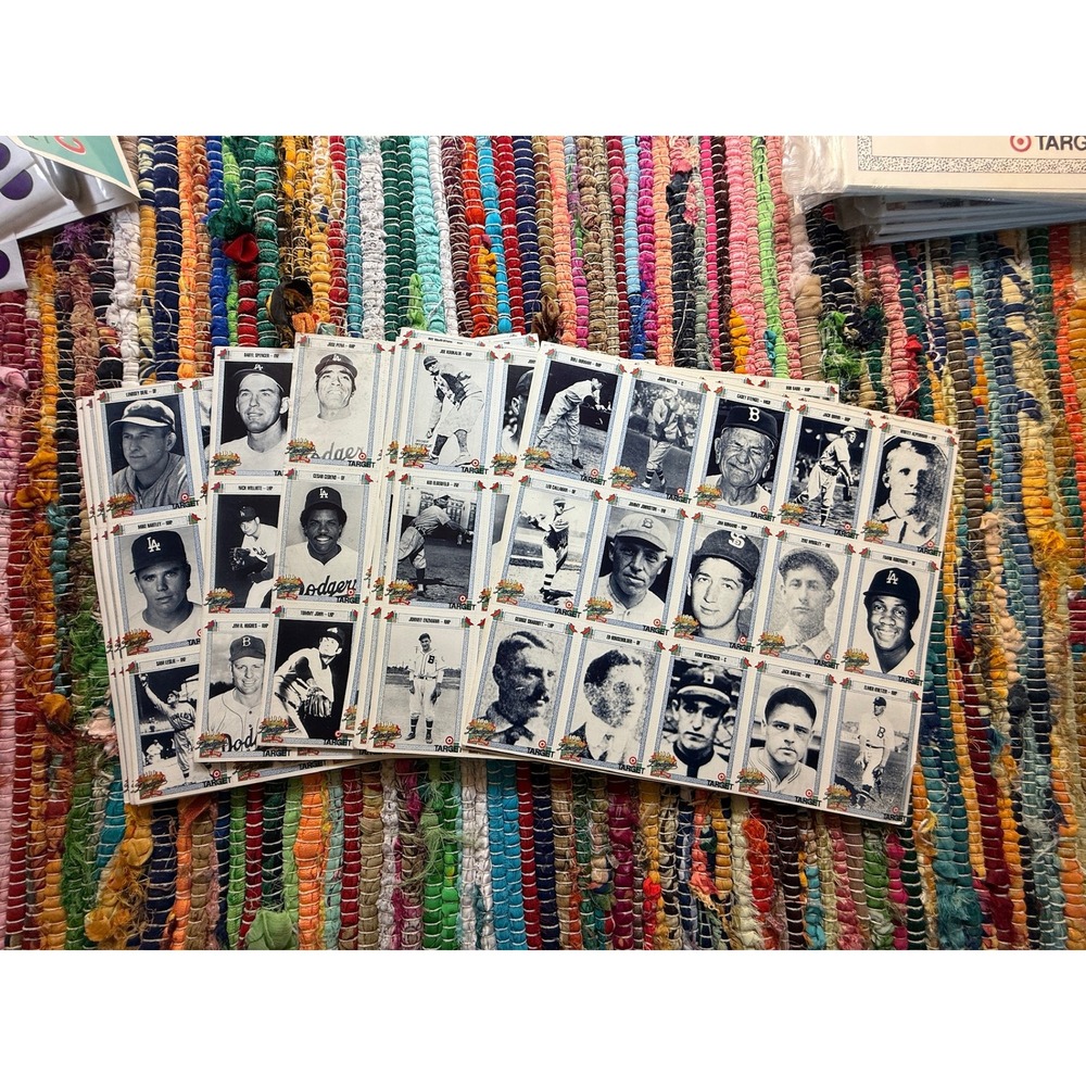 40 MIX Target All-Time Dodger Baseball Card Series Set OS Multi Excellent Vintag
